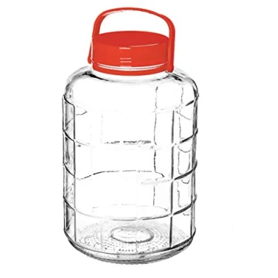 Afbeelding van KADAX glazen komkommerglas met deksel, inmaakpot, luchtdichte conservering, ballon, universeel glas, voorraadpot voor komkommers, opslag, weckpot (16 liter)