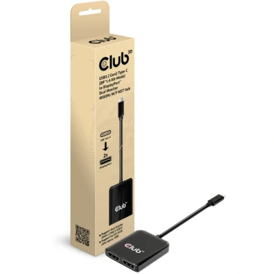 Afbeelding van Club 3D USB 3.2 Gen2 type C (DP Alt Mode) naar DisplayPort