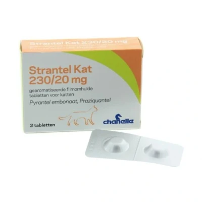 Afbeelding van Strantel wormtabletten kitten/kat 2 stuks