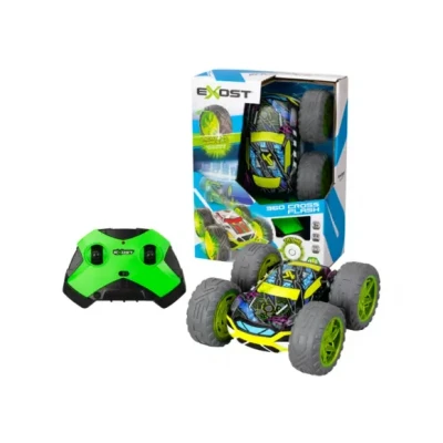 Afbeelding van Exost RC 360 Cross Flash Stuntauto groen Flashing wheels
