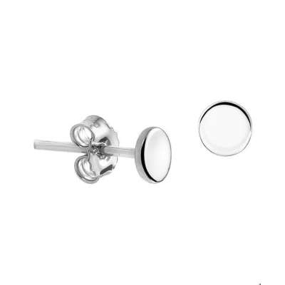Afbeelding van Oorknoppen Zilver Gerhodineerd Glanzend