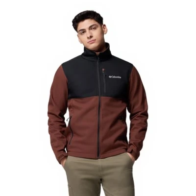 Afbeelding van Columbia Heren Ascender softshell jas, tabak, zwart, XXL