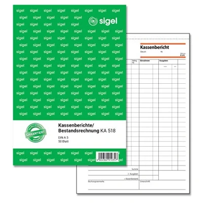 Afbeelding van *kassarapport Sigel Expres A5 formaat, 50 vel