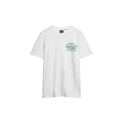 Afbeelding van Superdry Athletic College Graphic T shirt Met Korte Mouwen Wit XL Man