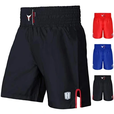 Afbeelding van Mytra Fusion Satijnen Boksen Shorts, MMA Combat Ring Training Shorts (M, Black)