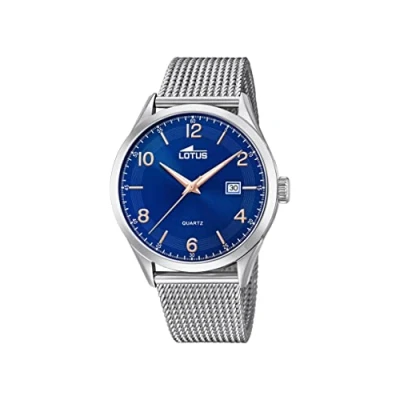 Afbeelding van Lotus Heren analoog quartz horloge met roestvrij stalen band 18631/3
