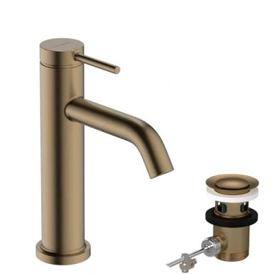 Afbeelding van Hg basin mix 110 tecturis s coolstart with pop up waste set bbr 73314140