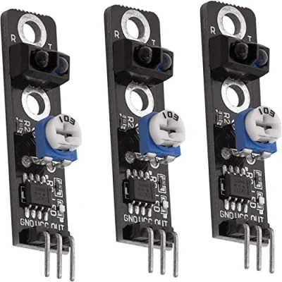 Afbeelding van AZDelivery 3 x KY 033 Lijnen Folger Line Tracking Sensor Module TCRT5000 compatibel met Arduino Inclusief E Book!