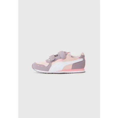 Afbeelding van Puma Cabana Racer 20 Unisex Sneakers laag voor kinderen, Maat: 30, Mauve mist/white/plum jam Schoenen