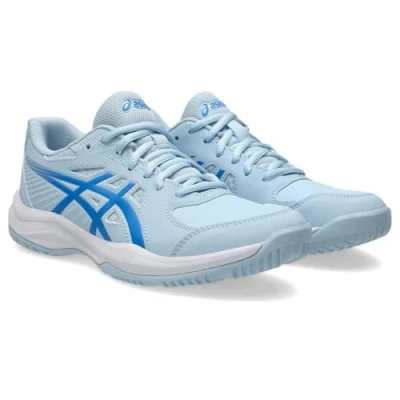Afbeelding van Asics Court Slide 4 Tennisschoenen voor alle ondergronden, Dames, Maat: 39.5, Light blue/blue coast Imitatieleer/ textiel