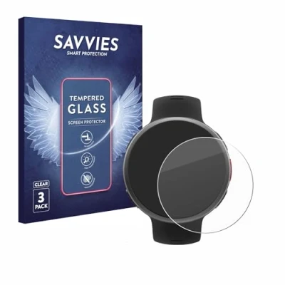 Afbeelding van Savvies Glas Screenprotector voor Polar Vantage V2 Gehard Beschermglas 9H (3 Stuks)