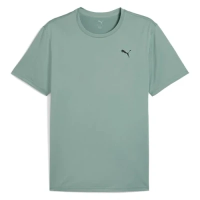 Afbeelding van Puma Essentials Solid CAT TEE Small Sport Tshirt, Heren, Maat: Large, Green moon
