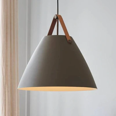 Afbeelding van DFTP by Nordlux Hanglamp Strap met metalen kap beige, 48 cm