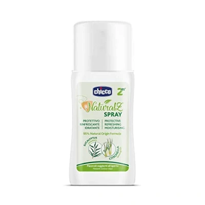 Afbeelding van CHICCO NaturalZ beschermspray, 100 ml, natuurlijke bescherming tijdens het zomerseizoen, met citroengras en eucalyptus, dag nachtbescherming