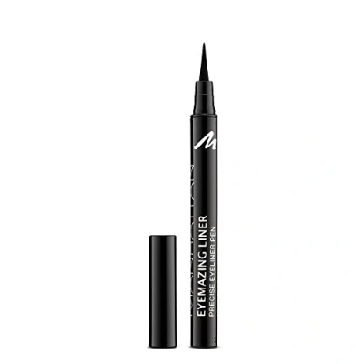 Afbeelding van Manhattan Eyemazing Liner Zwarte vilten eyeliner voor perfect aanbrengen kleur Black Lacque 1010N 1 x 1,2 ml,1010N Zwart
