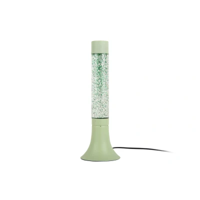 Afbeelding van Leitmotiv Tafellamp Astro Glitter Glitterlamp Zacht Groen 13x13x37,5cm Nice thingZ