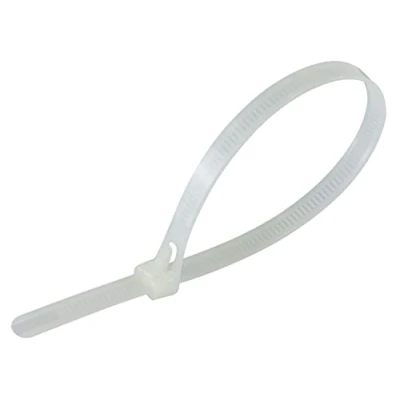 Afbeelding van Gocableties Kabelbinders hersluitbaar wit/transparant, 300 mm x 7,6 mm, 100 stuks, premium kwaliteit, herbruikbaar, set