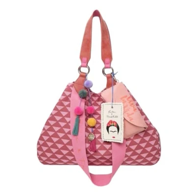 Afbeelding van Fritzi aus Preussen x Frida Kahlo Izzy Medium Canvas Geo Shopper,