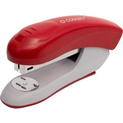 Afbeelding van Q connect Nietmachine Plastic Half Strip 20vel Rood