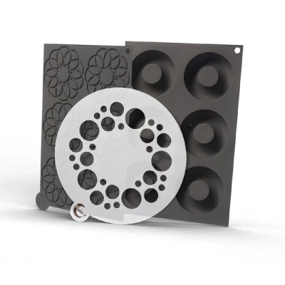 Afbeelding van Plate it Garneermallen Circle Set/3