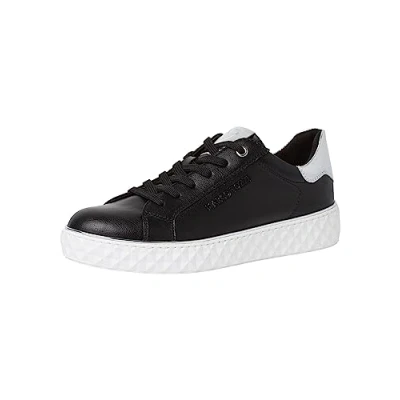 Afbeelding van MARCO TOZZI Damessneakers, platte hak, verwisselbaar voetbed, zacht gevoel me, ideaal voor business en vrije tijd, zwart, 39 EU