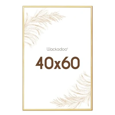 Afbeelding van Wackadoo fotolijst 40 x 60 cm, goud, fotowand, met glasplaat, kunststof