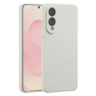 Afbeelding van Accezz Hoesje geschikt voor Samsung Galaxy S25 Edge Liquid Silicone Backcover MagSafe Stone