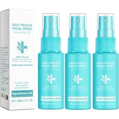 Afbeelding van Hypochlorous Acid Face and Skin Spray, Safe for use on Acne Prone Skin, Soothing Facial Spray Sensitive Hydrating Mist, Renew Toner (3 Pcs)