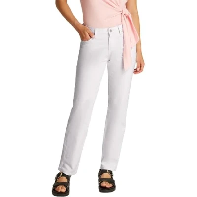 Afbeelding van Tommy Hilfiger Straight leg jeans, Dames, Maat: 31x28, Th optic white