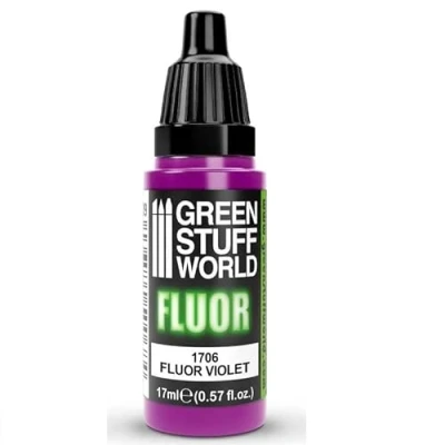 Afbeelding van Green Stuff World Fluorescerende acrylverf Violet 1706 voor modellen en miniaturen