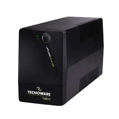 Afbeelding van Tecnoware UPS ERA PLUS 1100, 1100VA ononderbroken voeding, stroomuitvalbeveiliging voor pc, modem, videobewaking, AVR stabilisator, USB, Software Manager, maximale autonomie 60 min, klaar gebruik