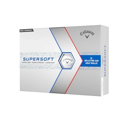 Afbeelding van Callaway Supersoft, Golfballen, Unisex, Blauw (Blue Splatter), One Dozen
