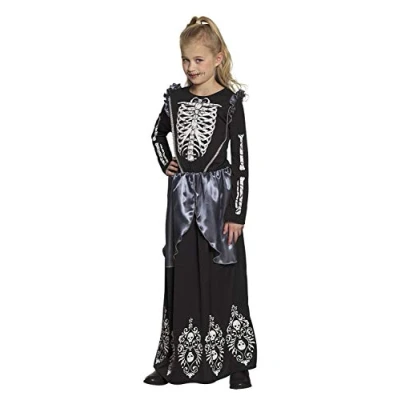 Afbeelding van Boland Kostuum Skeleton queen (4 6 jr) Kinderen Skelet Halloween verkleedkleding