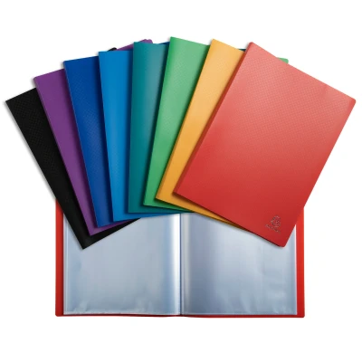 Afbeelding van Exacompta showalbum 14 met 20 tassen assortiment kleuren 12 stuk