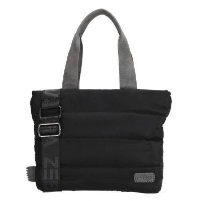 Afbeelding van Zebra Trends Elske Handtas Shopper Schoudertas Crossbodytas Puffy Gewatteerd Zwart