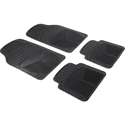 Afbeelding van WALSER Universele auto rubbermatten set Priscus, anti slip matten 4 delig, op maat gesneden vloermatten voor auto&#039;s zwart 28063