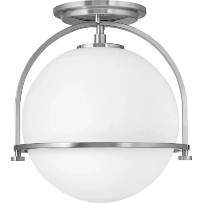 Afbeelding van Hinkley LED Plafondlamp Somerset 1X E27 Max 60W Dimbaar Brushed Nickel