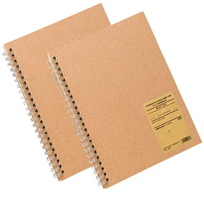 Afbeelding van Tijdbeheer Handleiding to Do List Notebook Dagelijkse Planner Kladblok, Kraft Cover, 50 pagina&#039;s, A5 142x212mm, Pack van 2 (Bruin)