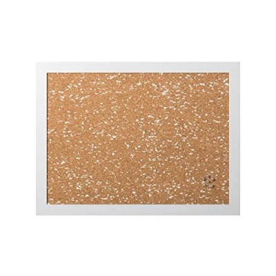 Afbeelding van Bi Office, Memoboard B&amp;W, kurk met witte EVA inzetstukken, wit MDF frame, 60x45cm