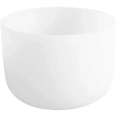 Afbeelding van ENERGYSOUND Kristallen Kwartskom 432Hz E Zonne Plexus Chakra 4e Octaaf Frosted Quartz Kristal Zingschaal 10 inch_Sound Healing &amp; Yoga Meditatie