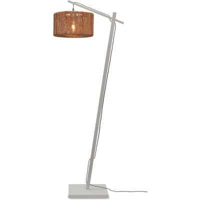 Afbeelding van Good&amp;Mojo Vloerlamp Iguazu Bamboe Small Wit Naturel 57x31x150cm
