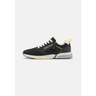 Afbeelding van Dockers by Gerli Sneakers laag, Heren, Maat: 41, Schwarz Textiel/ synthetisch