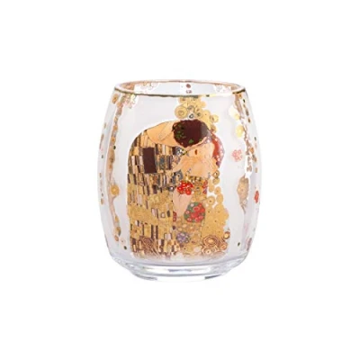 Afbeelding van Goebel 66903501 Theelichthouder met Design &quot;The Kiss&quot; van Gustav Klimt