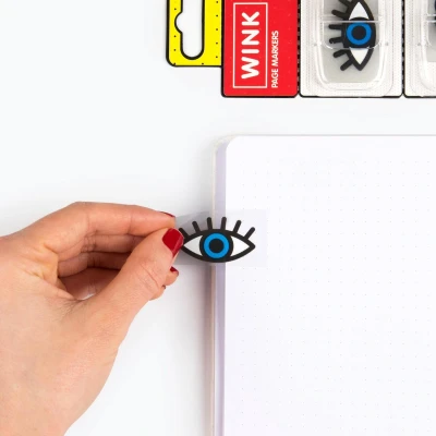 Afbeelding van Mustard Desktop Pagina Markers 100 Stuks Knipoog Kunststof Multicolor