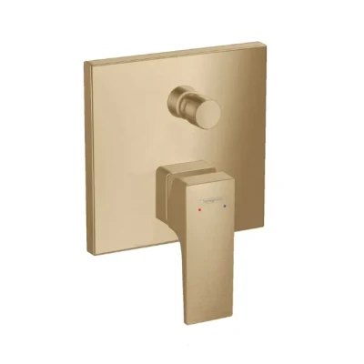 Afbeelding van Hansgrohe badmengkraan metropol 1 greeps inbouw met zekerheidscombinatie geborsteld brons 32546140