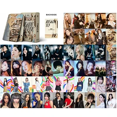 Afbeelding van 55 stuks Kpop kaarten TWICE Ready To Be Cards Mini Album Merch Photocards Set fotokaarten cadeau fans
