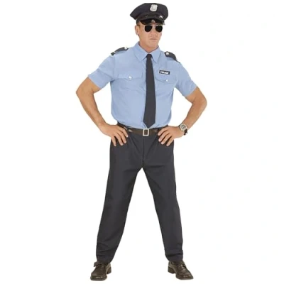Afbeelding van WIDMANN 04034 COSTUME POLIZIOTTO CELESTE XL MAGLIA CORTA #040E