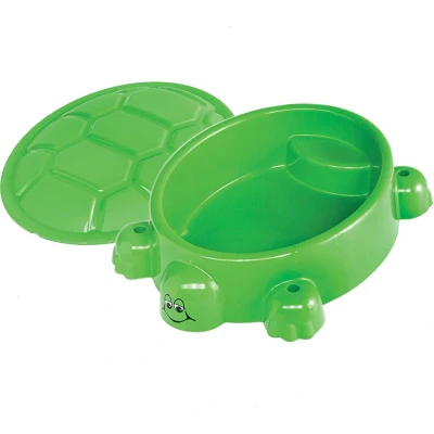 Afbeelding van Paradiso Toys zandbak met deksel Schildpad 95,5 x 68 cm groen