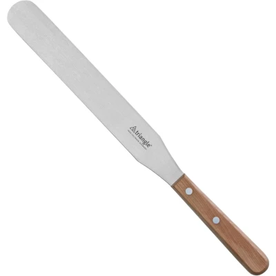 Afbeelding van Triangle Paletmes 25 cm RVS met Kersenhouten Heft Elegant &amp; Duurzaam
