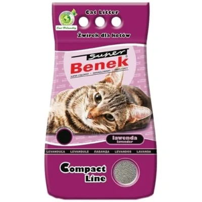 Afbeelding van 2x 25L (ca. 42 kg) Super Benek Compact Lawenda Kattenbakvulling